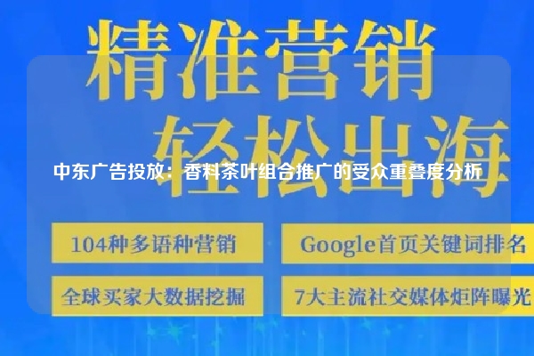 中东广告投放：香料茶叶组合推广的受众重叠度分析