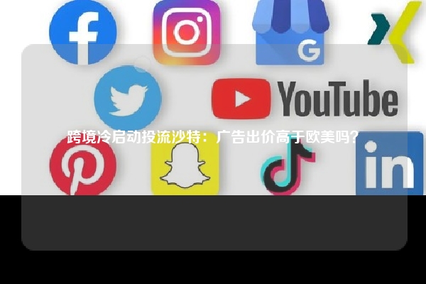 跨境冷启动投流沙特：广告出价高于欧美吗？