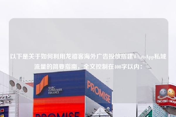 以下是关于如何利用龙禧客海外广告投放搭建WhatsApp私域流量的简要指南，全文控制在400字以内：