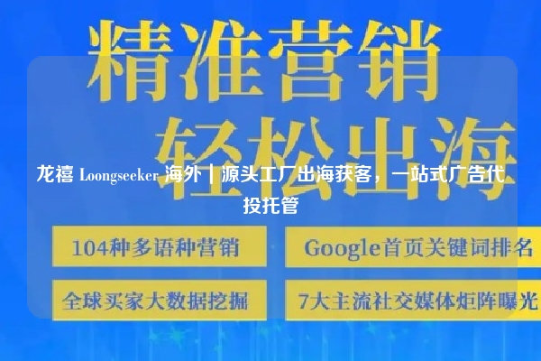 龙禧 Loongseeker 海外｜源头工厂出海获客，一站式广告代投托管